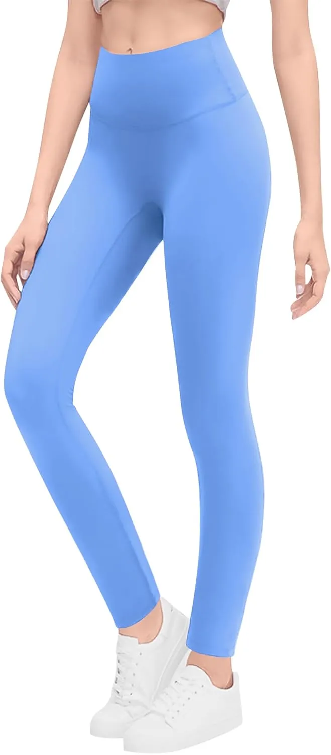 Gnainach Girls Running Pants High Waisted Soft Comfy Elastic Compression Yoga Leggings for Toddler Kids Teens Dance Workout