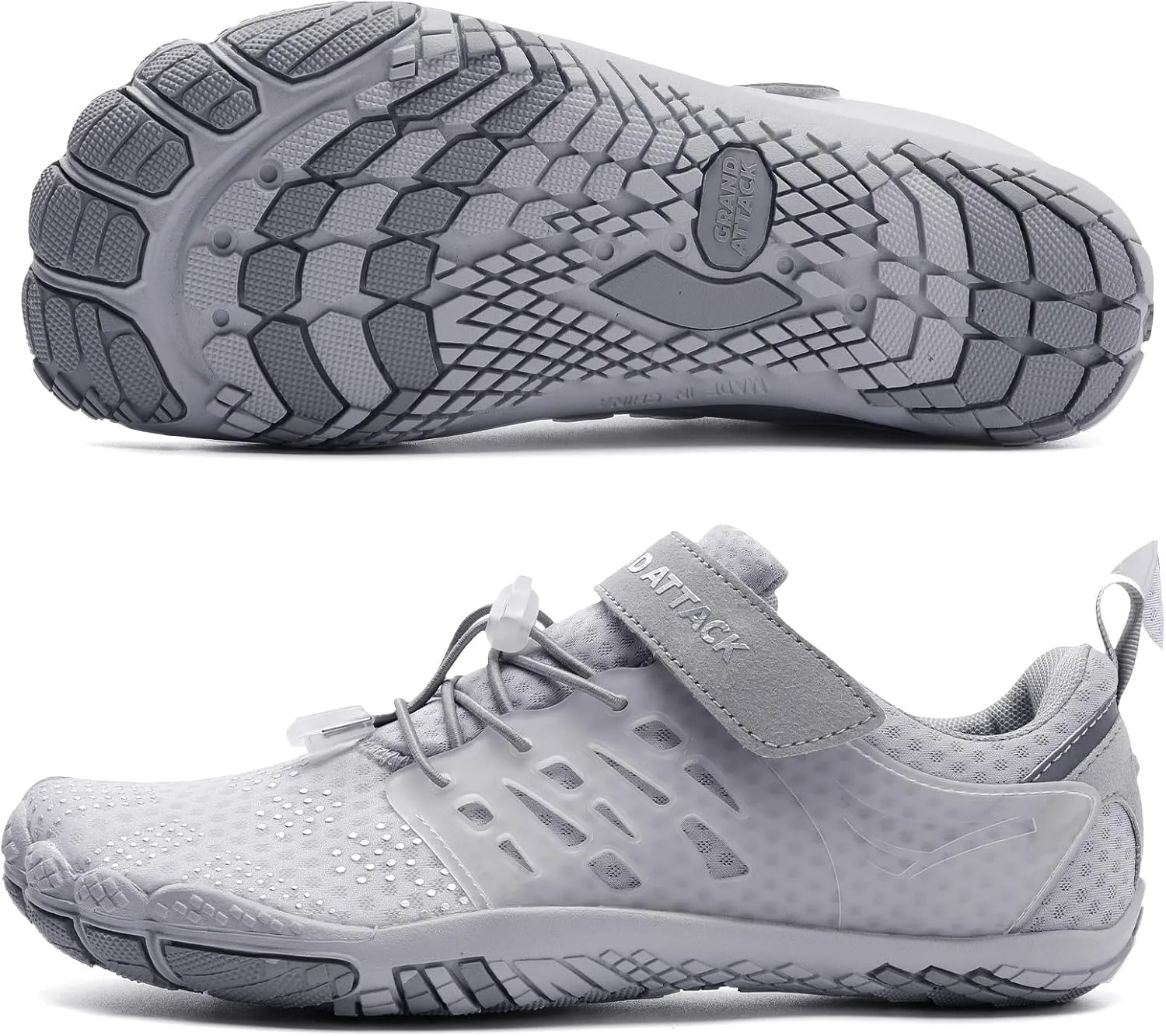 Grand Attack Barefoot Shoes Women Minimalist Zero Drop Lightweight Cross-Trainer for Wrestling Boxing Weightlifting Walking Shoes