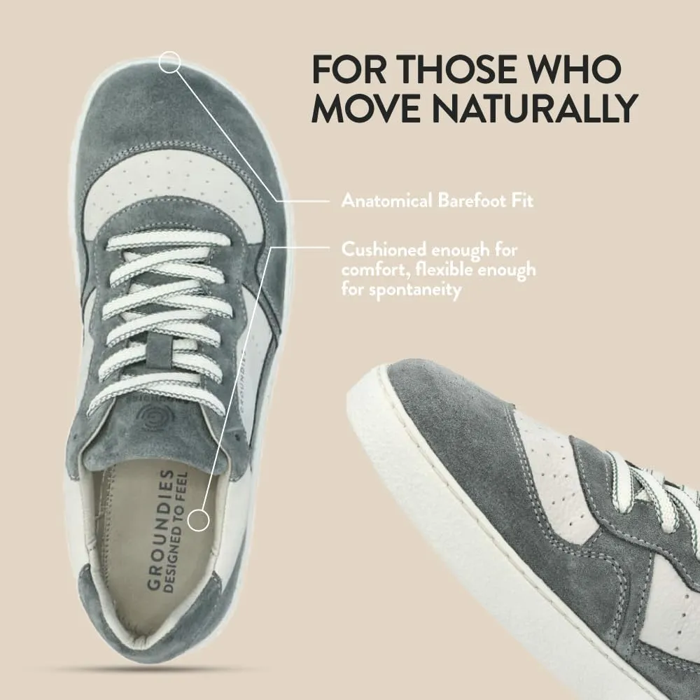 GROUNDIES Nova Barefoot Shoes for Women - Trainer Sneakers for Women with Foot-Friendly Wide Toe Box, Neutral Footbed, and Non Slip Zero Drop Outsole