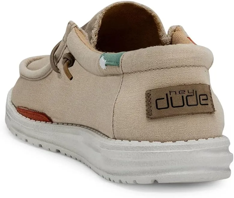 Hey Dude Men's Wally Wash | Men’s Shoes Lace Up Loafers Comfortable & Light-Weight