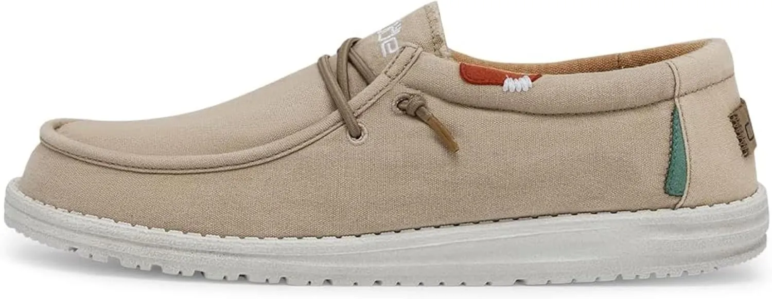 Hey Dude Men's Wally Wash | Men’s Shoes Lace Up Loafers Comfortable & Light-Weight