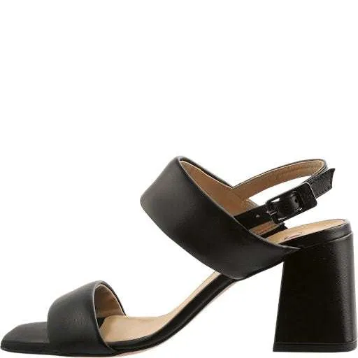 Hogl  Black Strap Block Heel Sandal |910650001