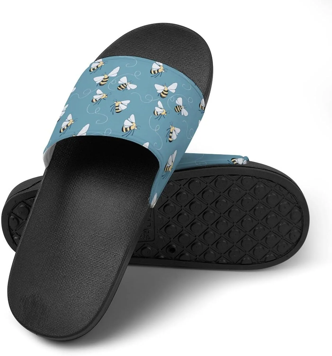 Honey Bee Slippers for Women Rubber Slides Womens Sandal Slippers