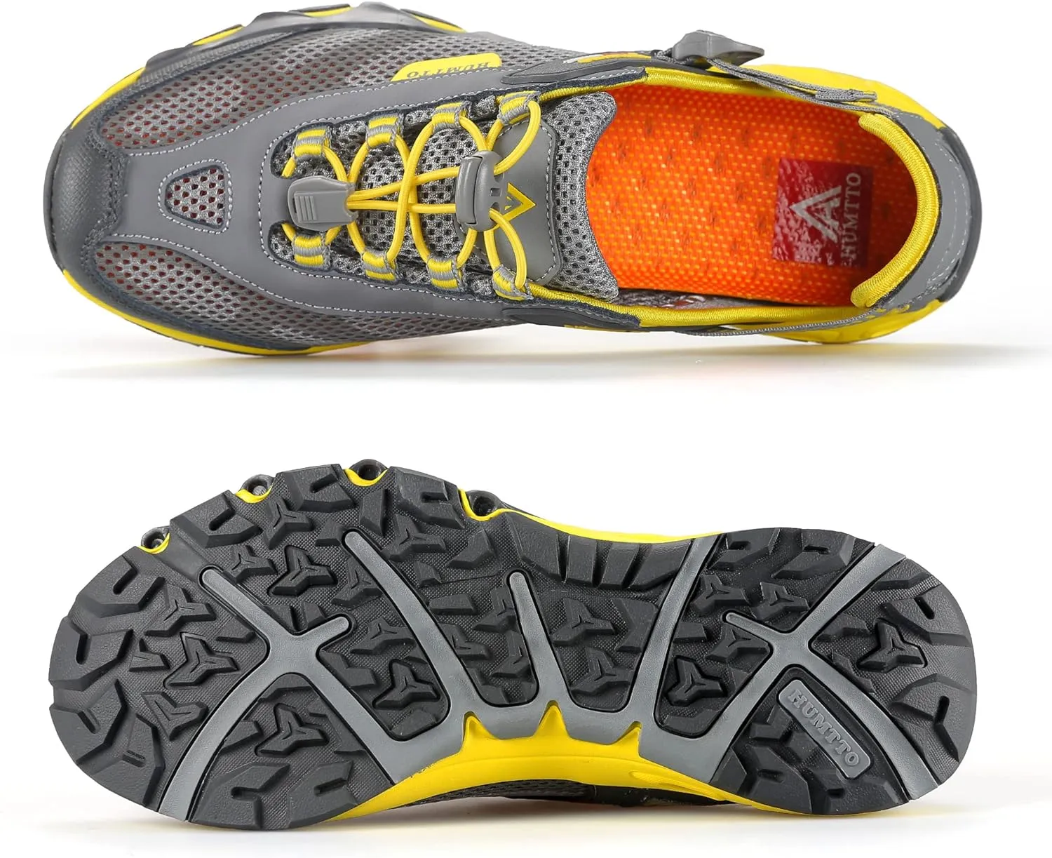 HUMTTO Men's Amphibious Water Shoes - Hiking Sandals for Men Outdoor Water Sandal Closed Toe Non-Slip River Shoes Summer Quick Drying Aqua Shoe