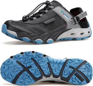 HUMTTO Men's Amphibious Water Shoes - Hiking Sandals for Men Outdoor Water Sandal Closed Toe Non-Slip River Shoes Summer Quick Drying Aqua Shoe