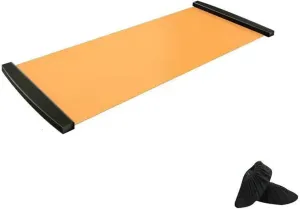 IMPREC Slide Board, Slip and Silent Cross Training Exercise Equipment for Ice Skating Tennis Skiing, with Shoe Booty and Carrying Bag (Color : Orange, Size : 2m)