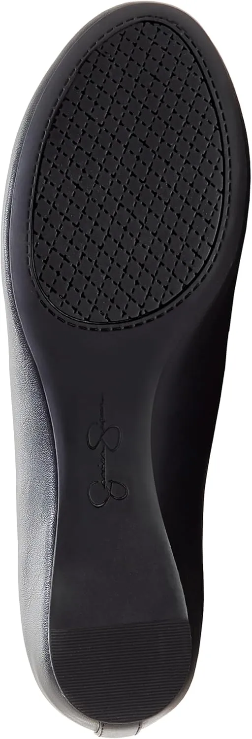 Jessica Simpson Mandayss Women's Pull-On Criss-Cross Ankle Ballet Flats Shoes