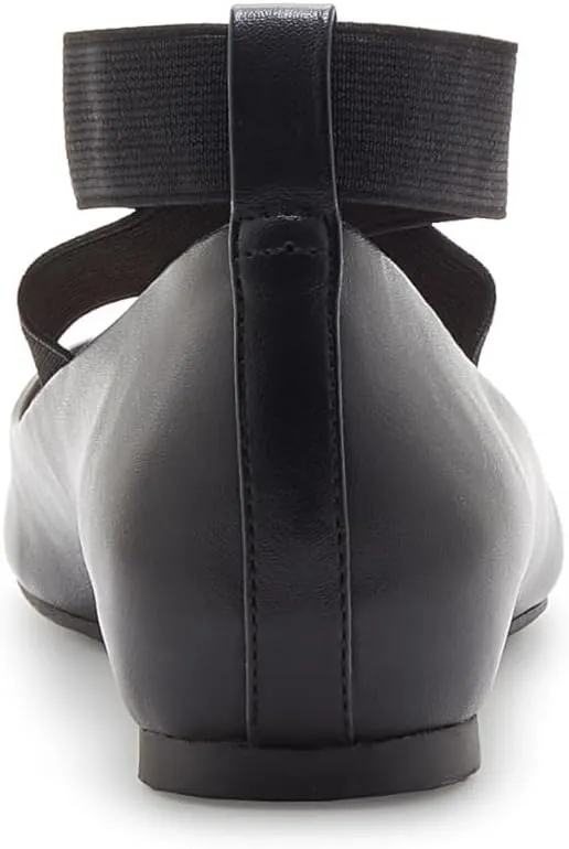 Jessica Simpson Mandayss Women's Pull-On Criss-Cross Ankle Ballet Flats Shoes