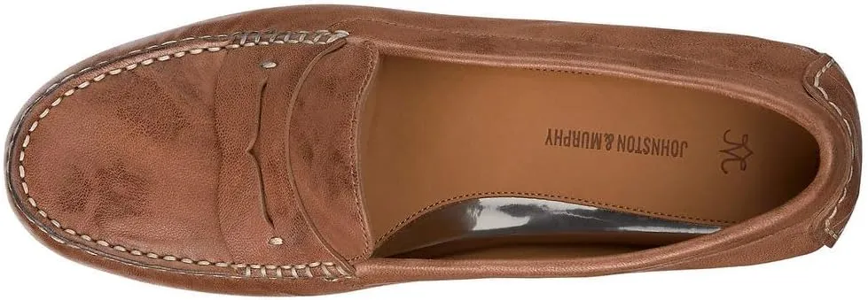 Johnston & Murphy Women's Maggie Penny Blue Moccasin