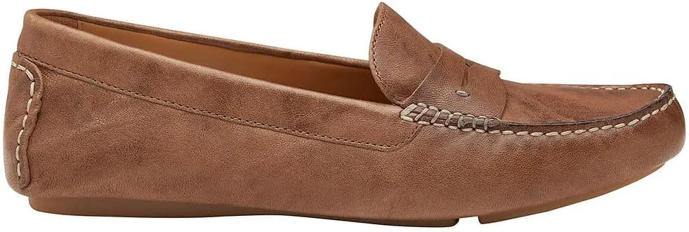 Johnston & Murphy Women's Maggie Penny Blue Moccasin