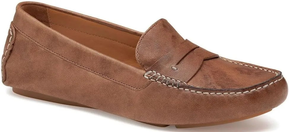 Johnston & Murphy Women's Maggie Penny Blue Moccasin