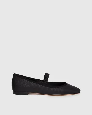 Jolie Flat - Black Leather