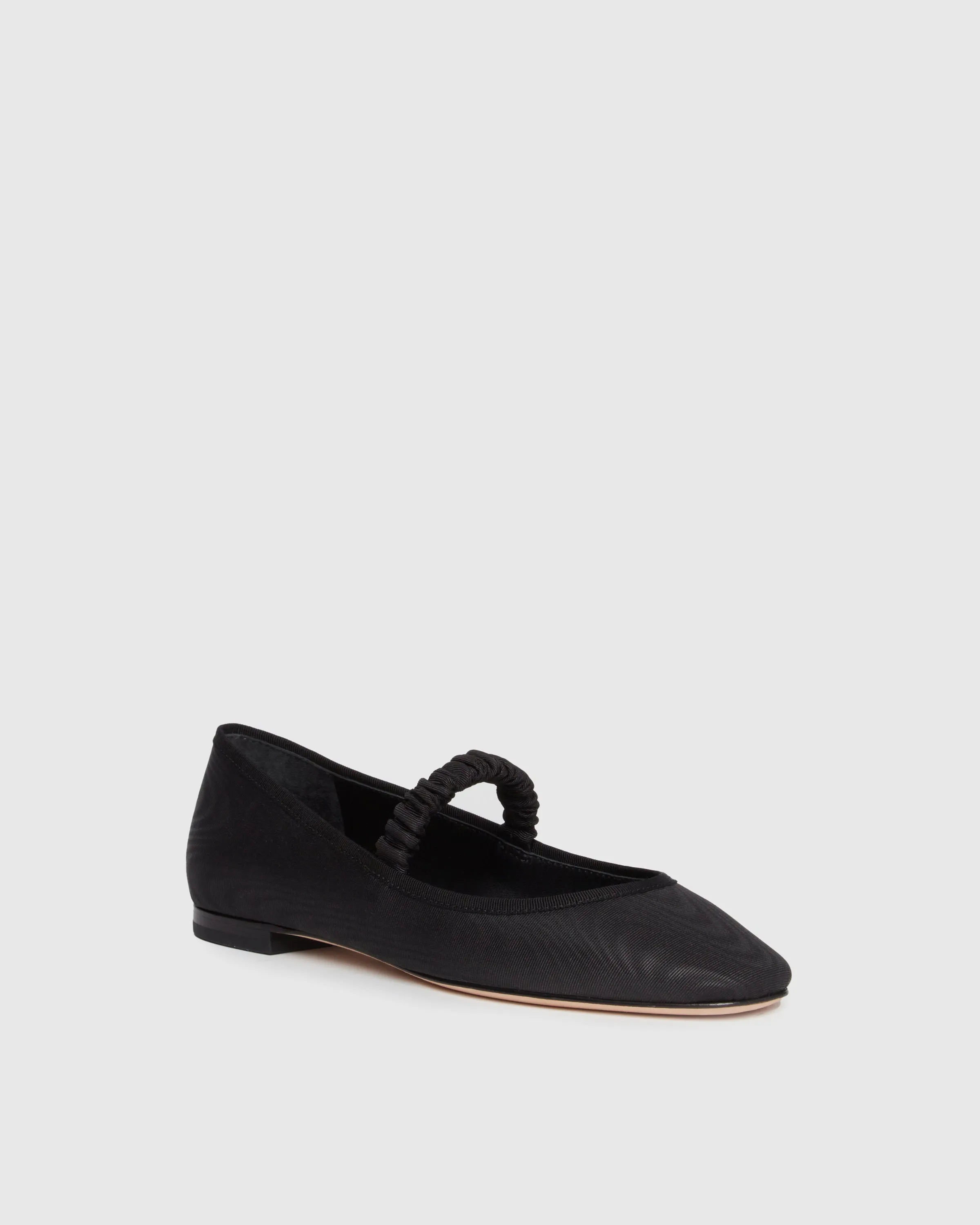 Jolie Flat - Black Leather
