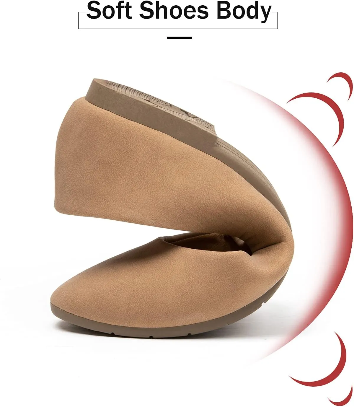 katliu Women Comfort Flats Round Toe Ballet Flats Slip on Walking Flat Shoes