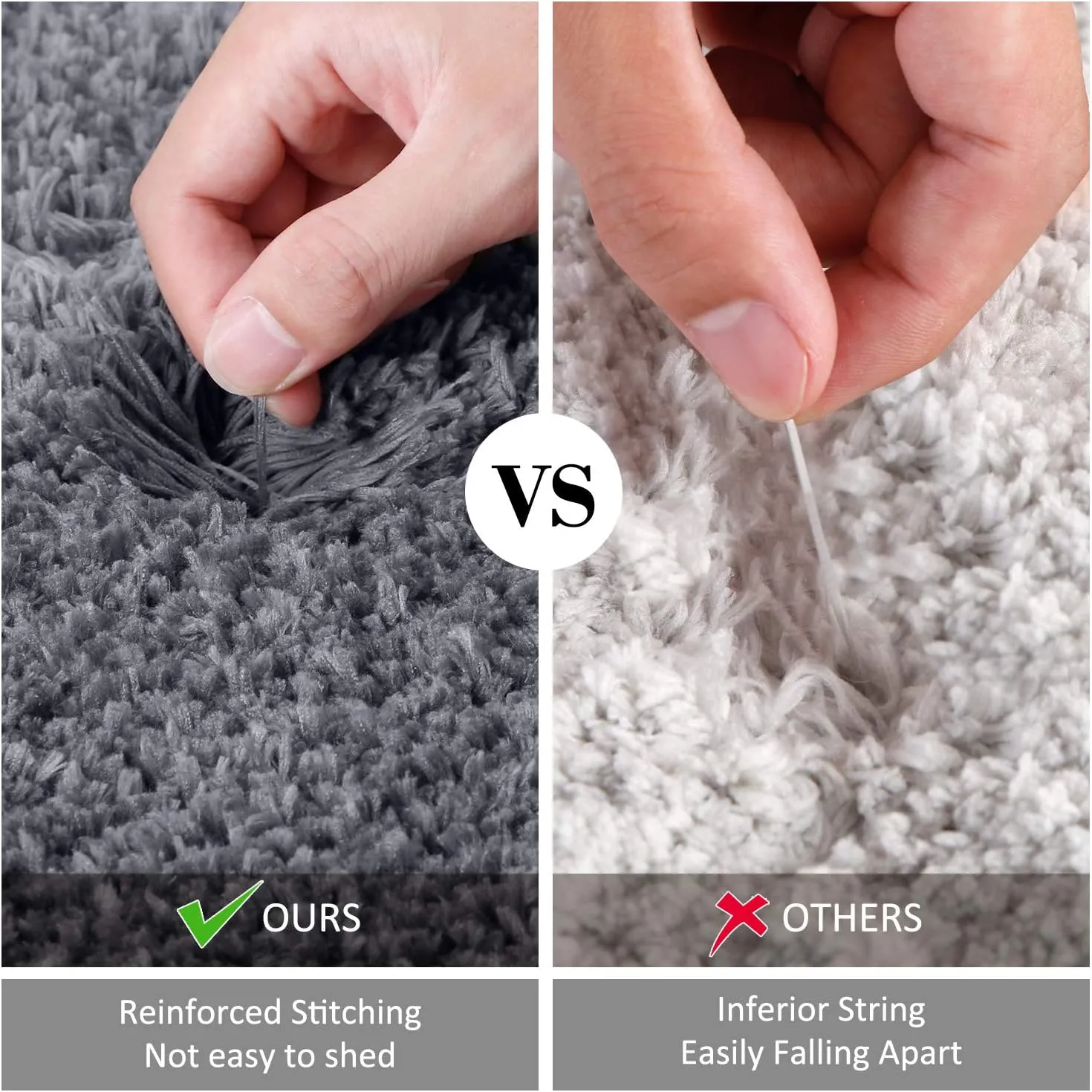 KMAT Bathroom Rugs Microfiber Bath Mat 20"(W) x 59"(L),Luxury Soft Shaggy Shower Rug, Non-Slip Absorbent Plush Throw Rugs Runner Carpet for Bathtub Shower Bathroom Bedroom,Machine Washable Grey