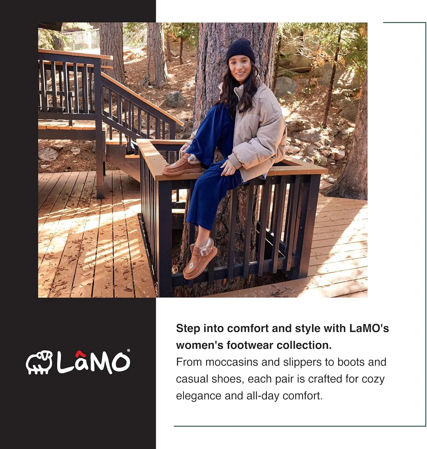 Lamo Women's Sabrina Moc II Shoe, Moccasin, Chestnut