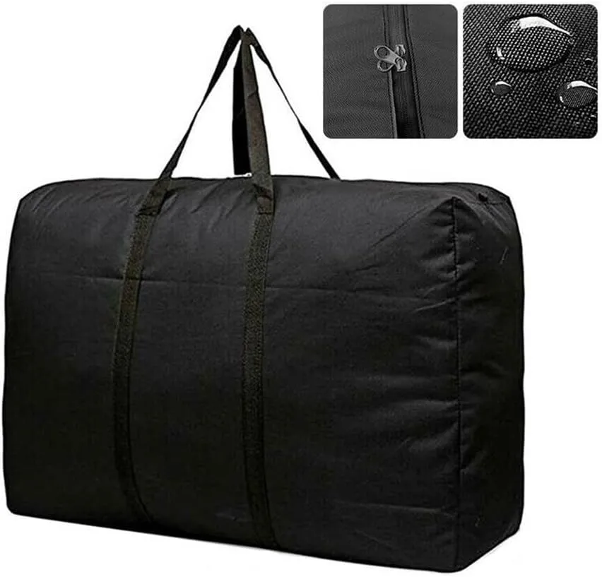 Large Capacity Luggage Bag Multifunctional Organizing Storage Waterproof Quilt Portable Moving Travel Storage