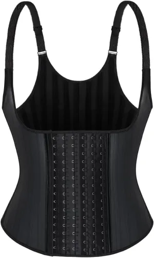 Latex Waist Trainer Corset 25 Steel Boned 6 Rows Underbust Corset Vest Waist Cincher Hourglass Body Shaper
