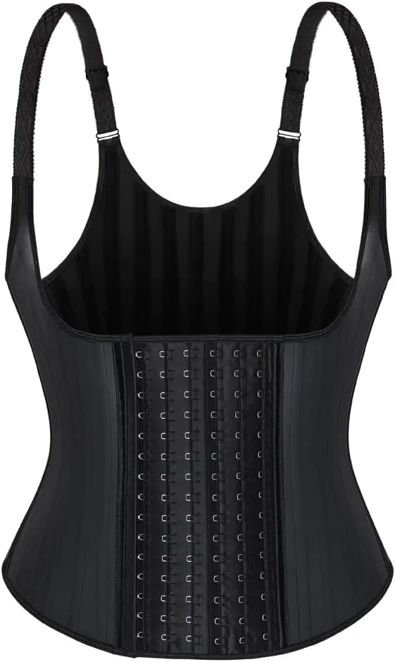 Latex Waist Trainer Corset 25 Steel Boned 6 Rows Underbust Corset Vest Waist Cincher Hourglass Body Shaper