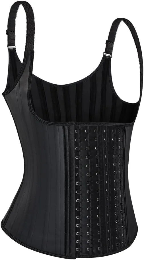 Latex Waist Trainer Corset 25 Steel Boned 6 Rows Underbust Corset Vest Waist Cincher Hourglass Body Shaper