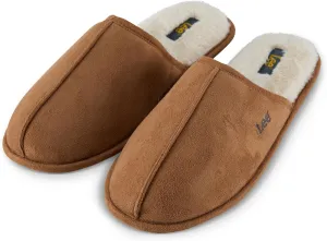 Lee Mens Slippers Gifts for Men House Slippers for Men Slip On Sherpa Fur Indoor Outdoor Casual Cozy