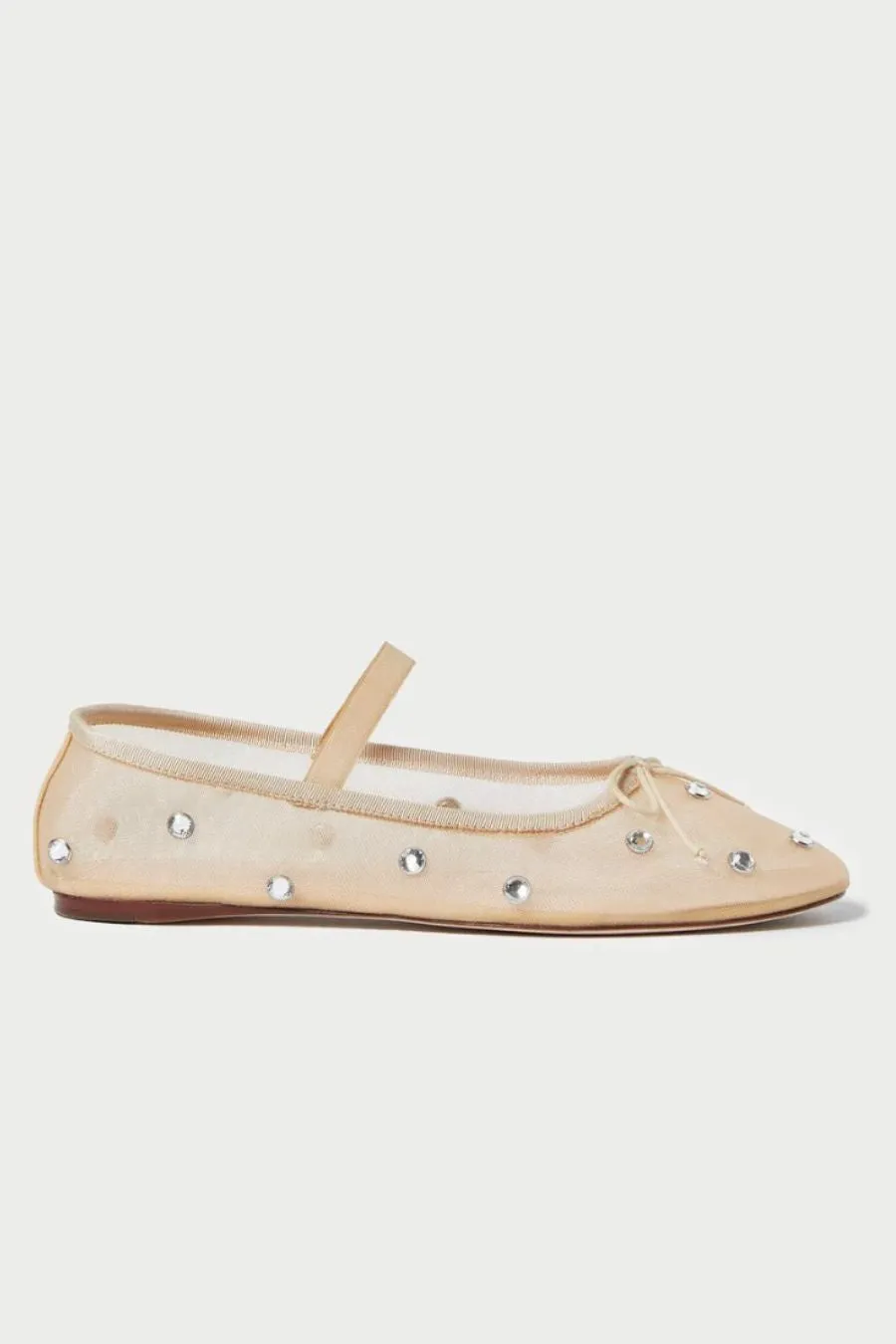 Leonie Ballet Flat, Caramel/Clear