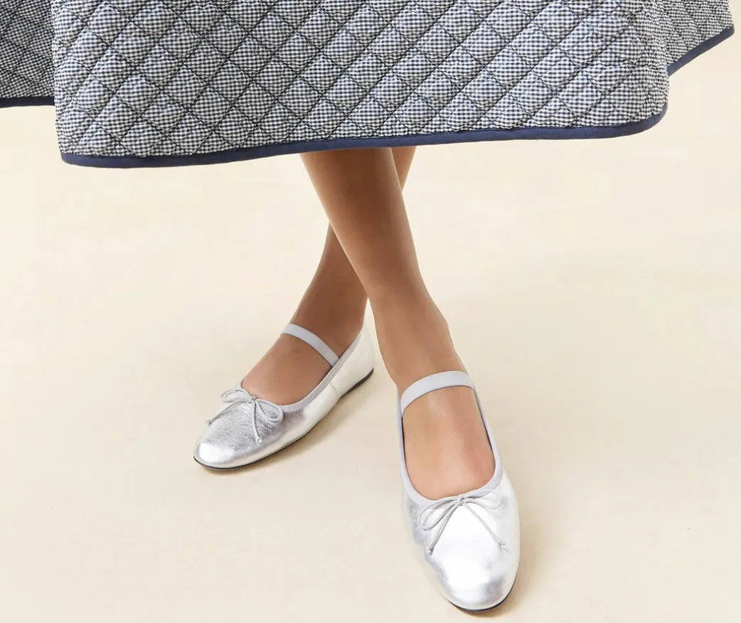 Leonie Ballet Flat, Silver