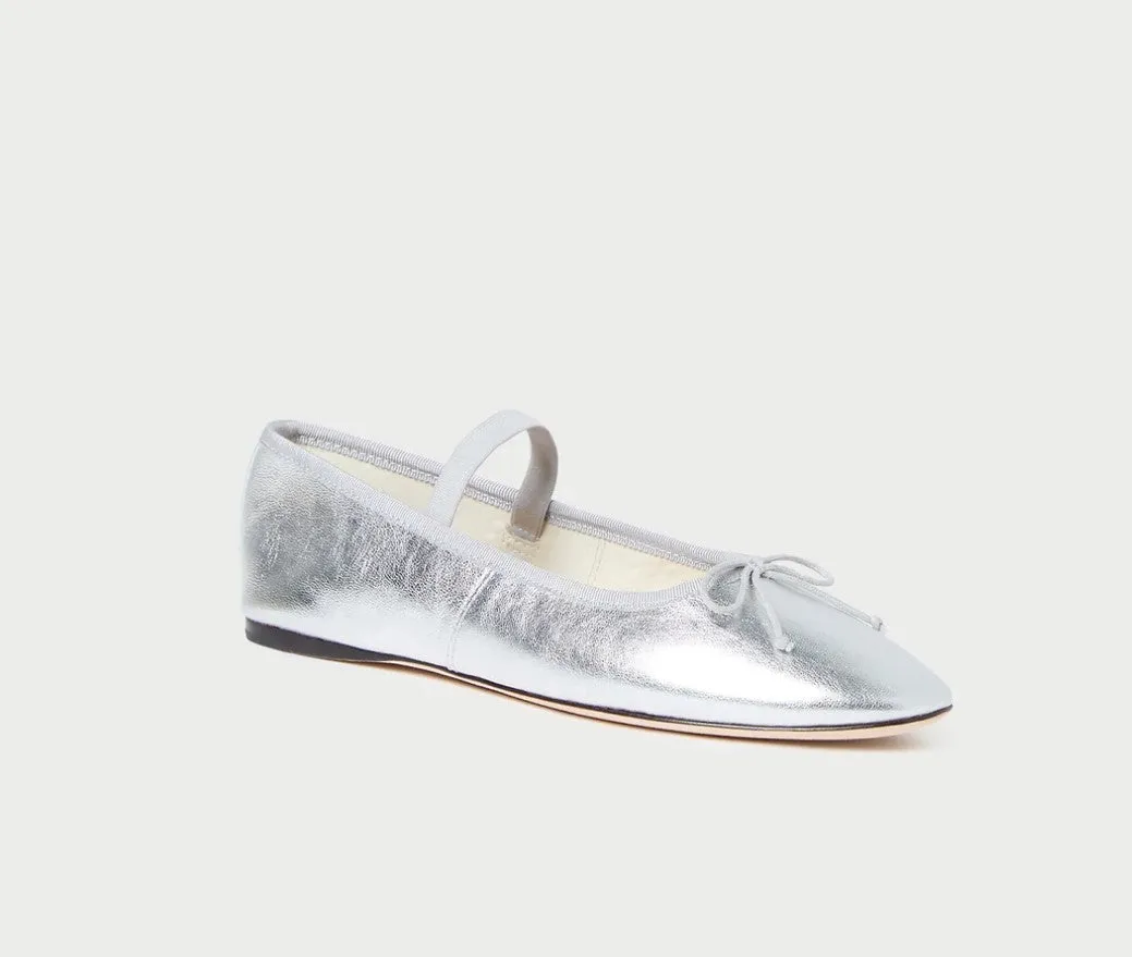 Leonie Ballet Flat, Silver