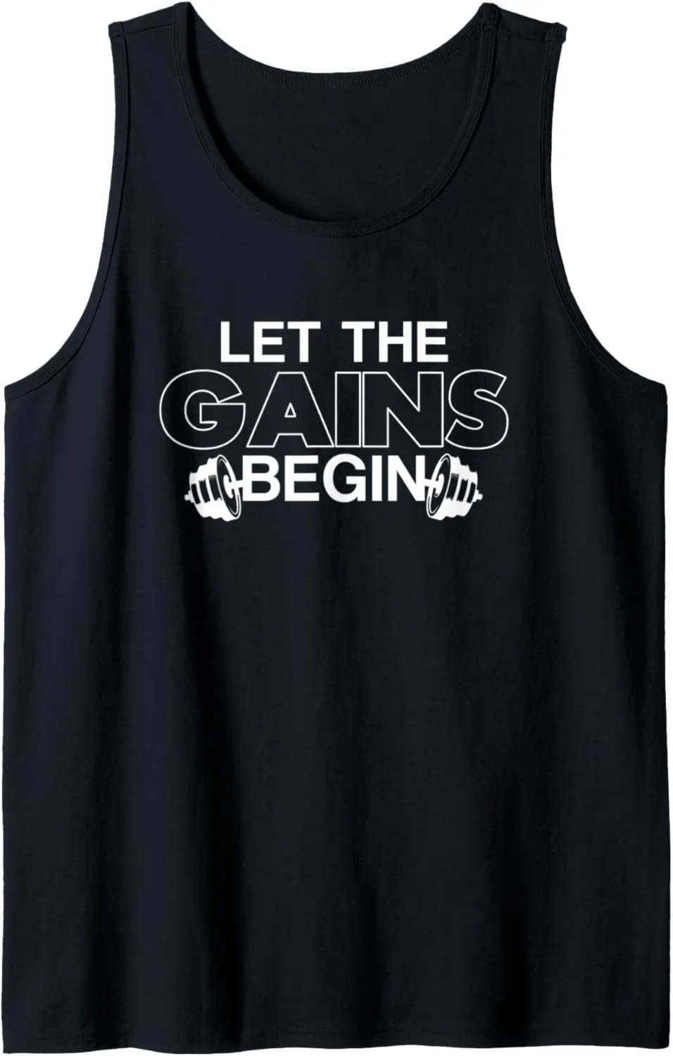 Let The Gains Begin Bodybuilder Personal Trainer Tank Top