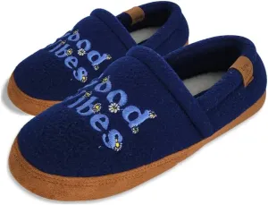 Life is Good Women's Moccasin Slippers - Suede & Fleece Closed Back Slip-Ons - Plush & Fluffy Slippers with Rubber Soles for Indoor & Outdoor Use Stylish & Comfortable Available in Different Designs