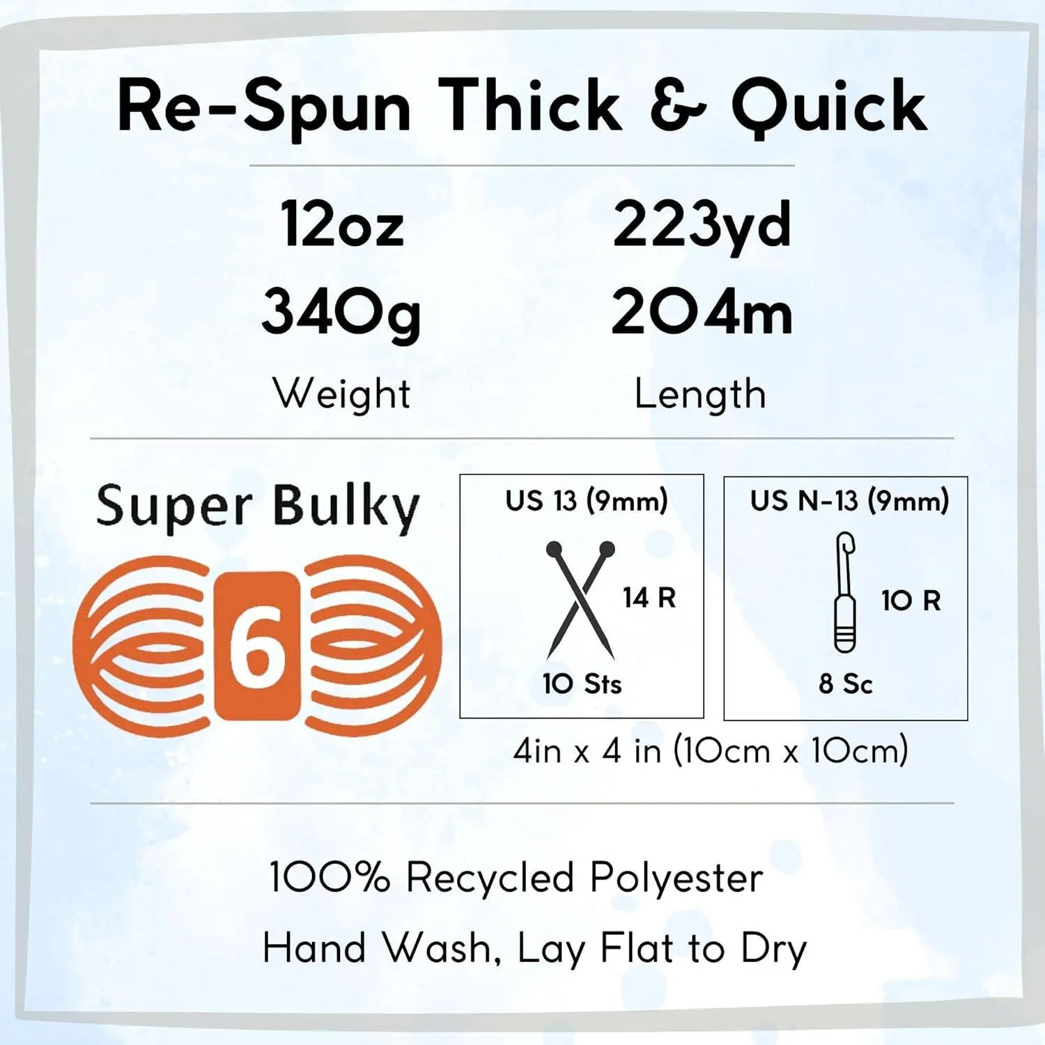 Lion Brand Knitting Yarn Re-Spun Thick & Quick Yarn Hazelwood 843-124 (3-Skeins) Same Dye Lot Weight S Bulky #6 Soft 100% Recycled Polyester with Knitting Project Bag