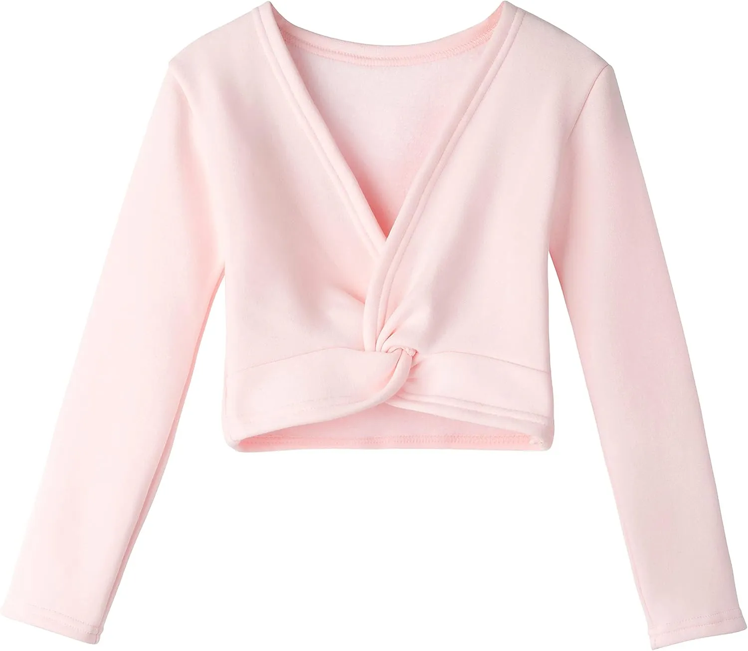 Lisianthus Girls' Classic Thick Ballet Long Sleeve Wrap Top Coats
