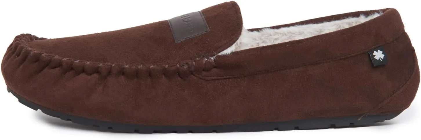 Lucky Brand Men's Moccasin Slippers – Cozy Indoor Footwear with Soft Lining