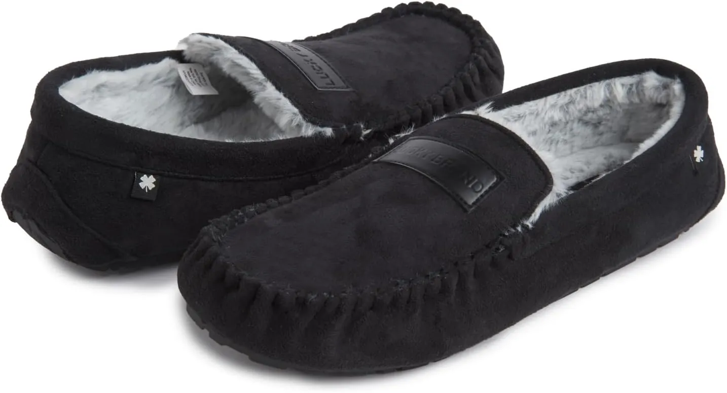 Lucky Brand Men's Moccasin Slippers – Cozy Indoor Footwear with Soft Lining