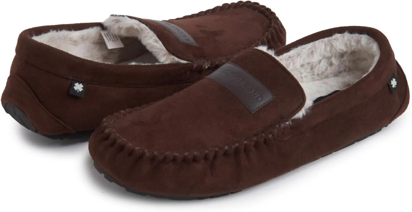 Lucky Brand Men's Moccasin Slippers – Cozy Indoor Footwear with Soft Lining
