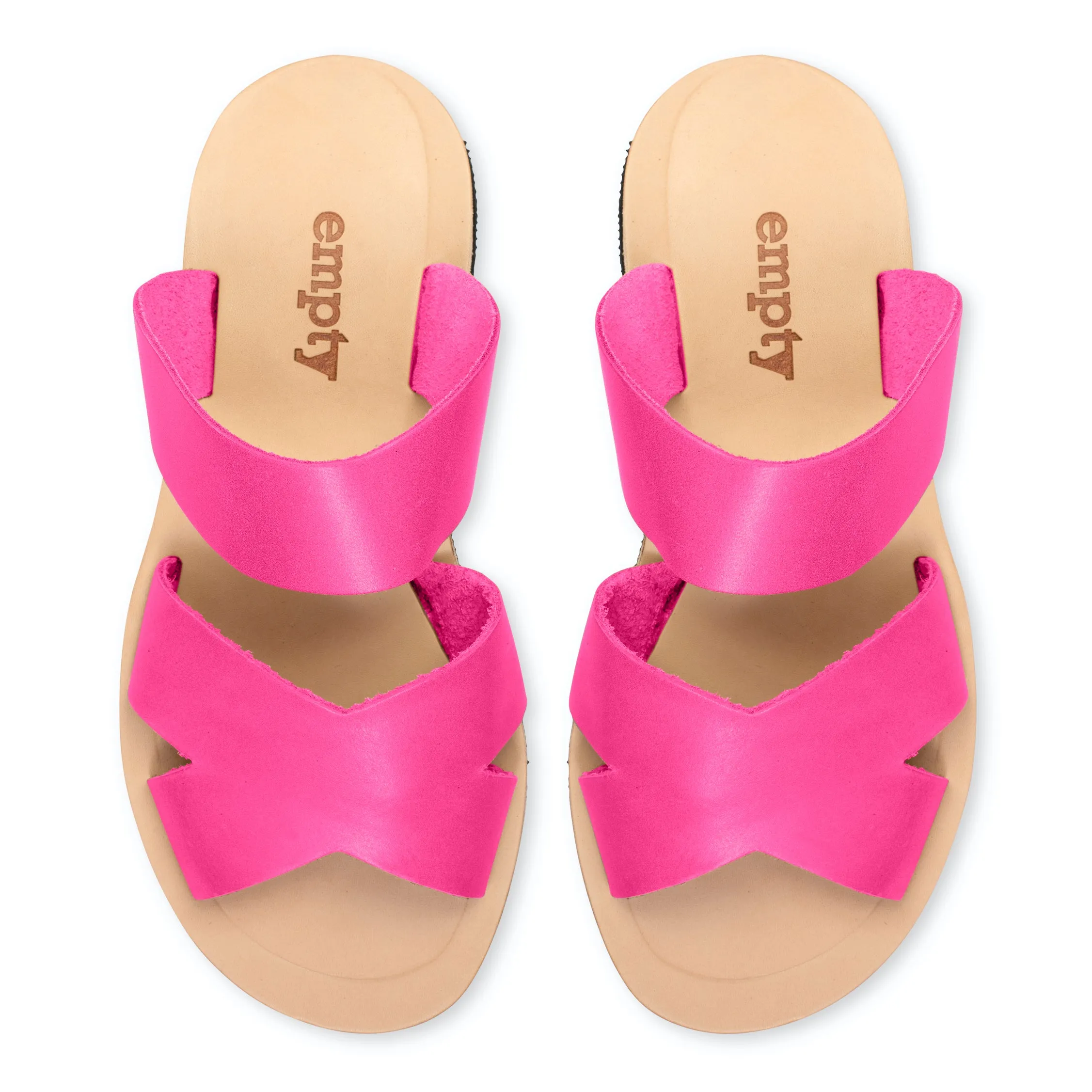 Mabel Leather Sandal - Pink