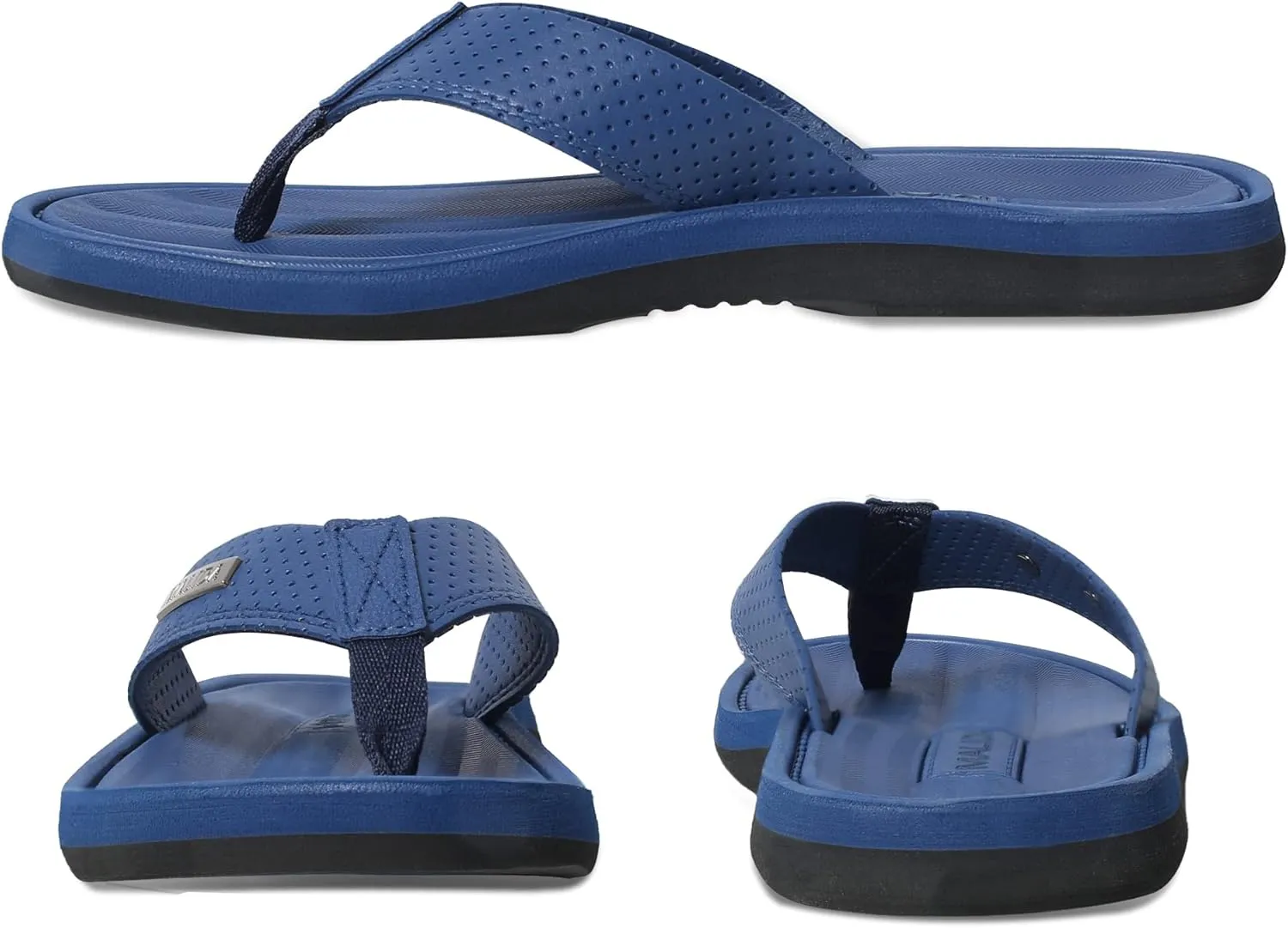 MALIDA Mens Flip Flops Non-Slip Bathroom Shower Shoes Waterproof Cushion foam Indoor and Outdoor Thong Sandals