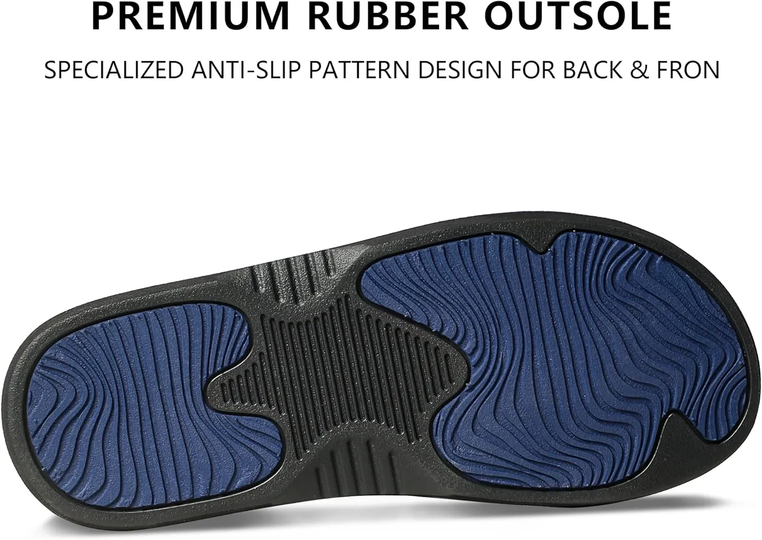 MALIDA Mens Flip Flops Non-Slip Bathroom Shower Shoes Waterproof Cushion foam Indoor and Outdoor Thong Sandals