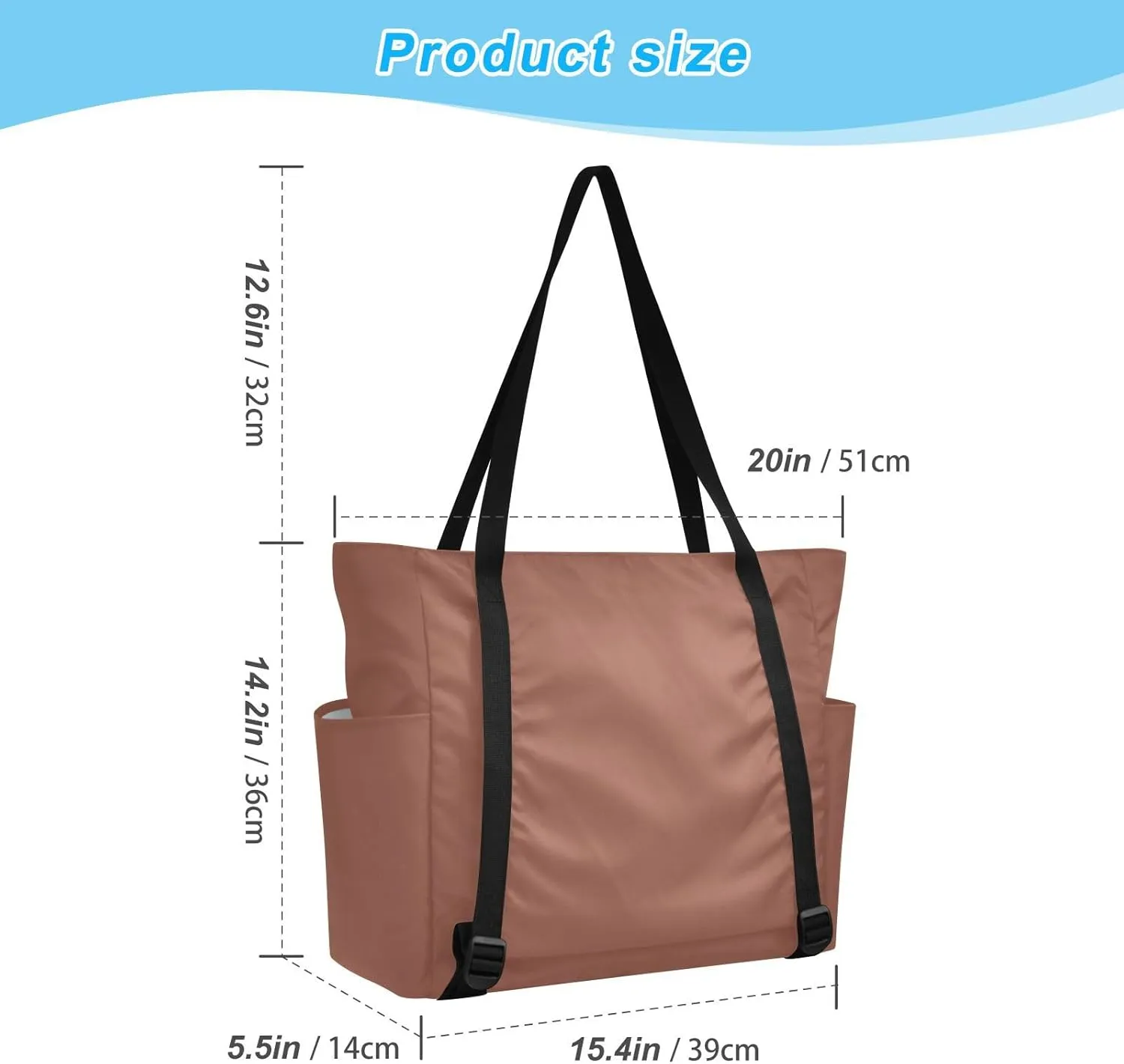 MCHIVER Pink Yoga Bag for Women Yoga Mat Carrier Fits All Your Stuff Large Pilates Gym Bag