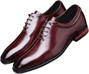 Mens Lace Up Dress Shoes Italy Prince Classic Modern Formal Leather Men Wholecut Oxford Shoes