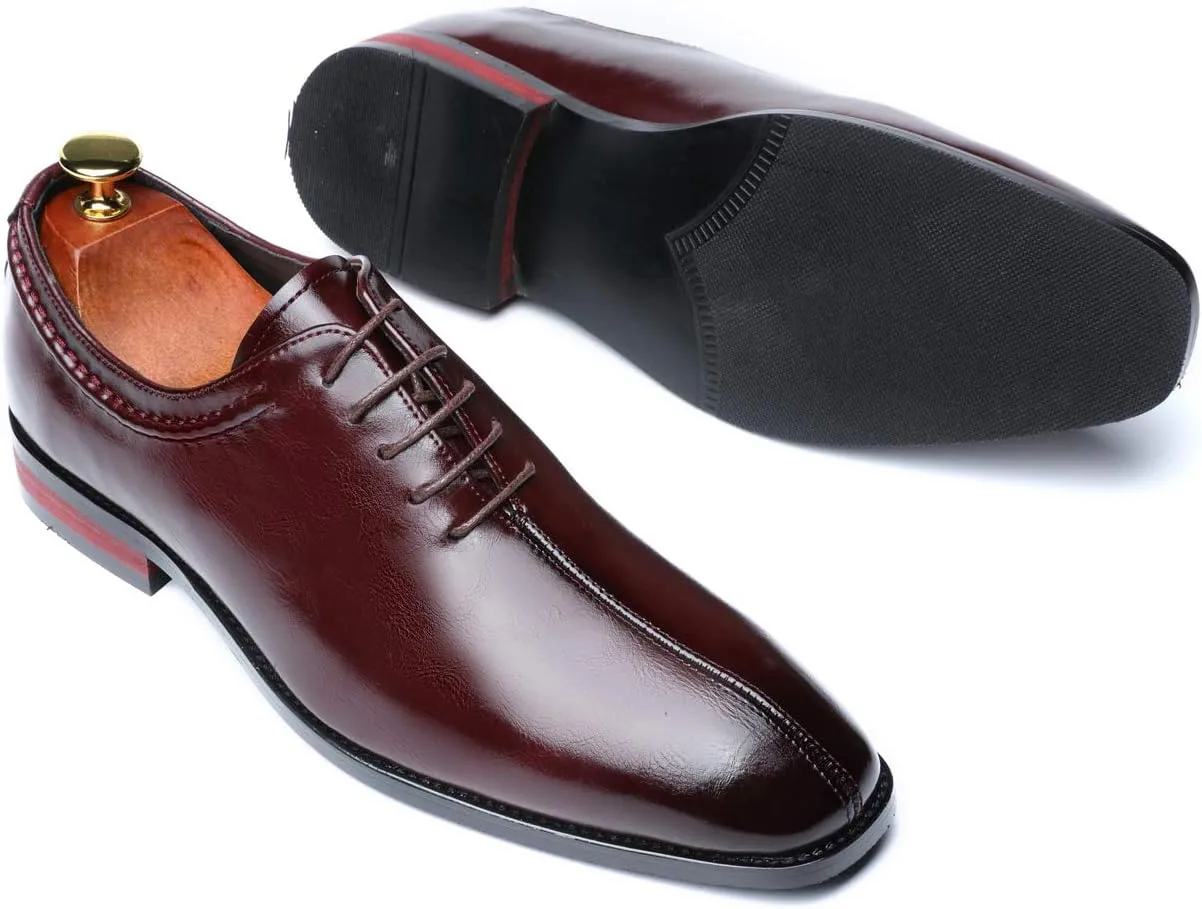Mens Lace Up Dress Shoes Italy Prince Classic Modern Formal Leather Men Wholecut Oxford Shoes
