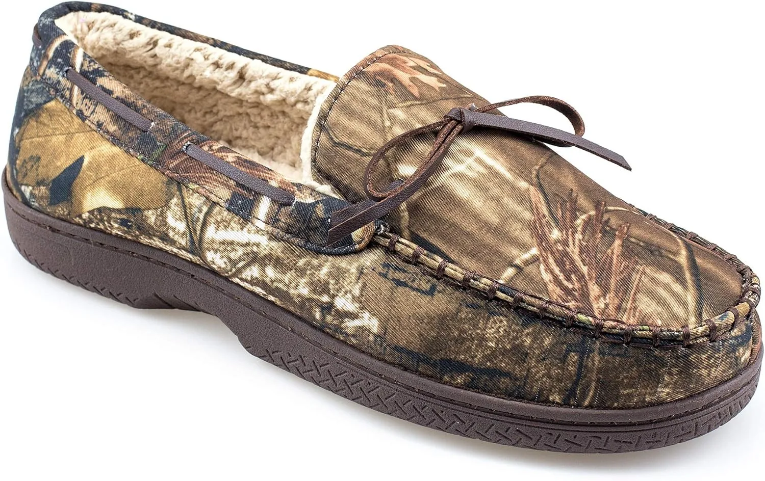 Mens Moccasins for Men - Micro Suede Upper with Soft Plush Lining - Indoor/Outdoor Durable Comfortable Slip On House Slippers for Men