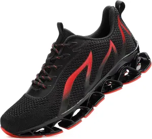 Mens Slip on Running Walking Shoes Blade Tennis Casual Fashion Sneakers Comfort Non Slip Work Sport Athletic Trainer