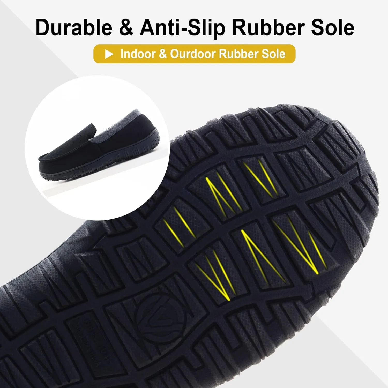 Mens Slippers Indoor Outdoor House Slippers Comfort House Shoes