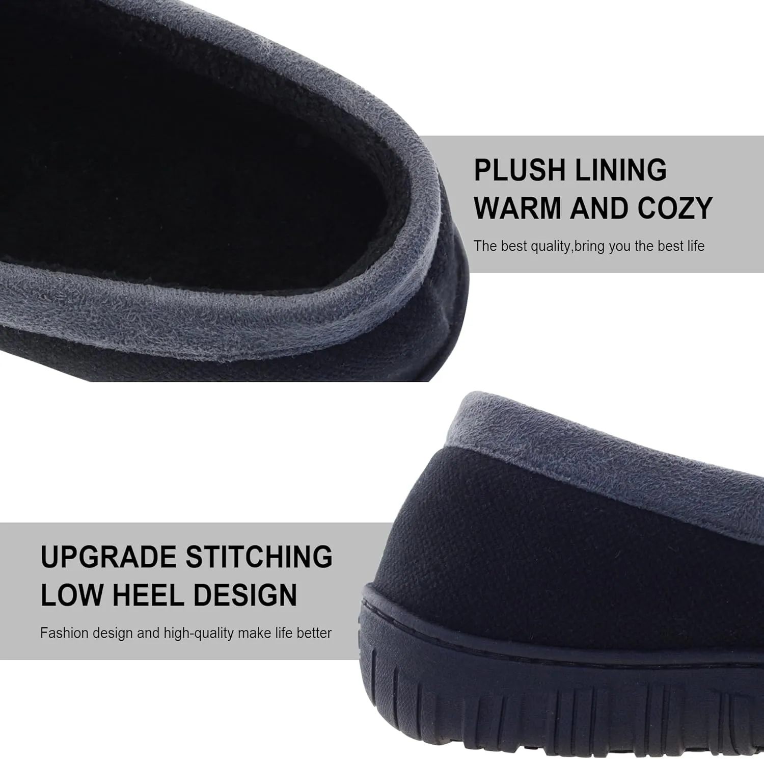 Mens Slippers Indoor Outdoor House Slippers Comfort House Shoes