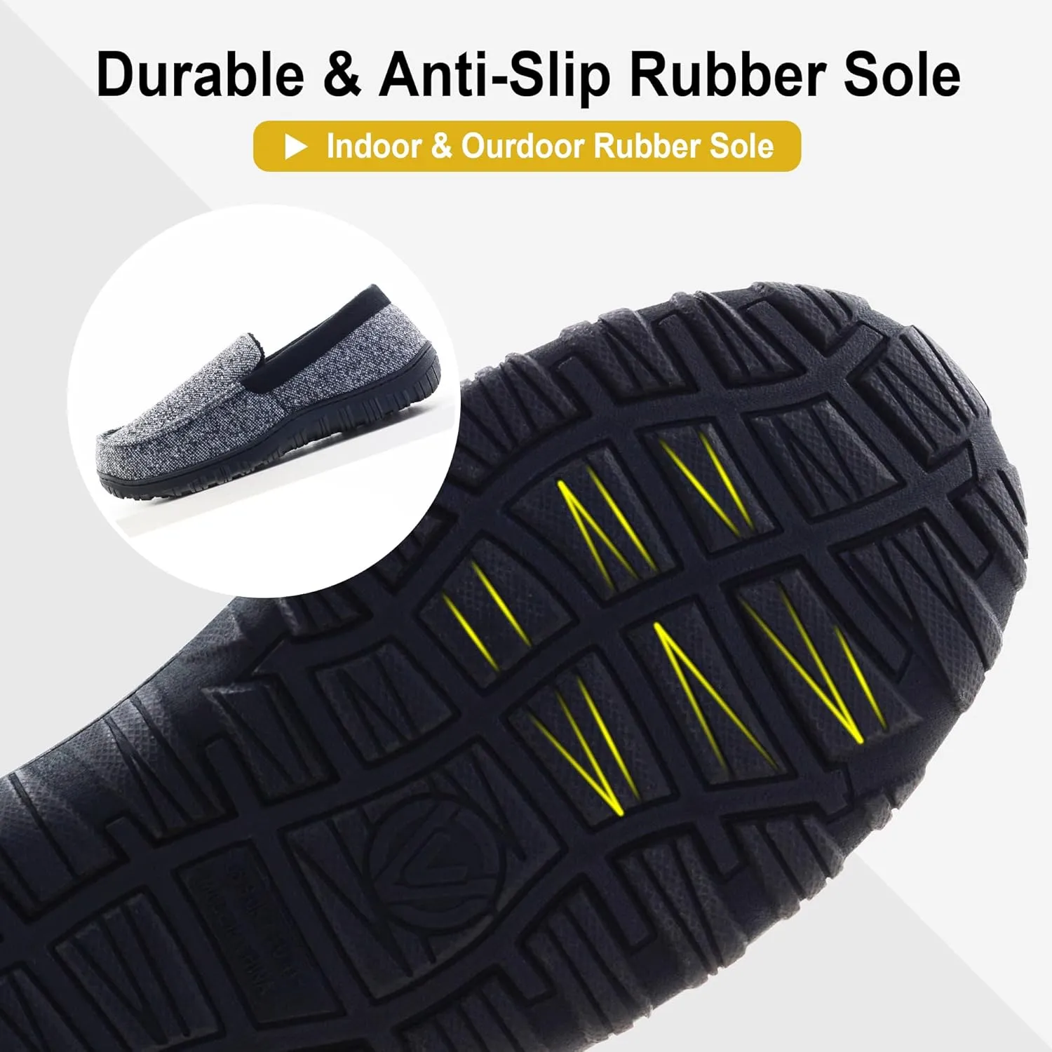 Mens Slippers Indoor Outdoor House Slippers Comfort House Shoes