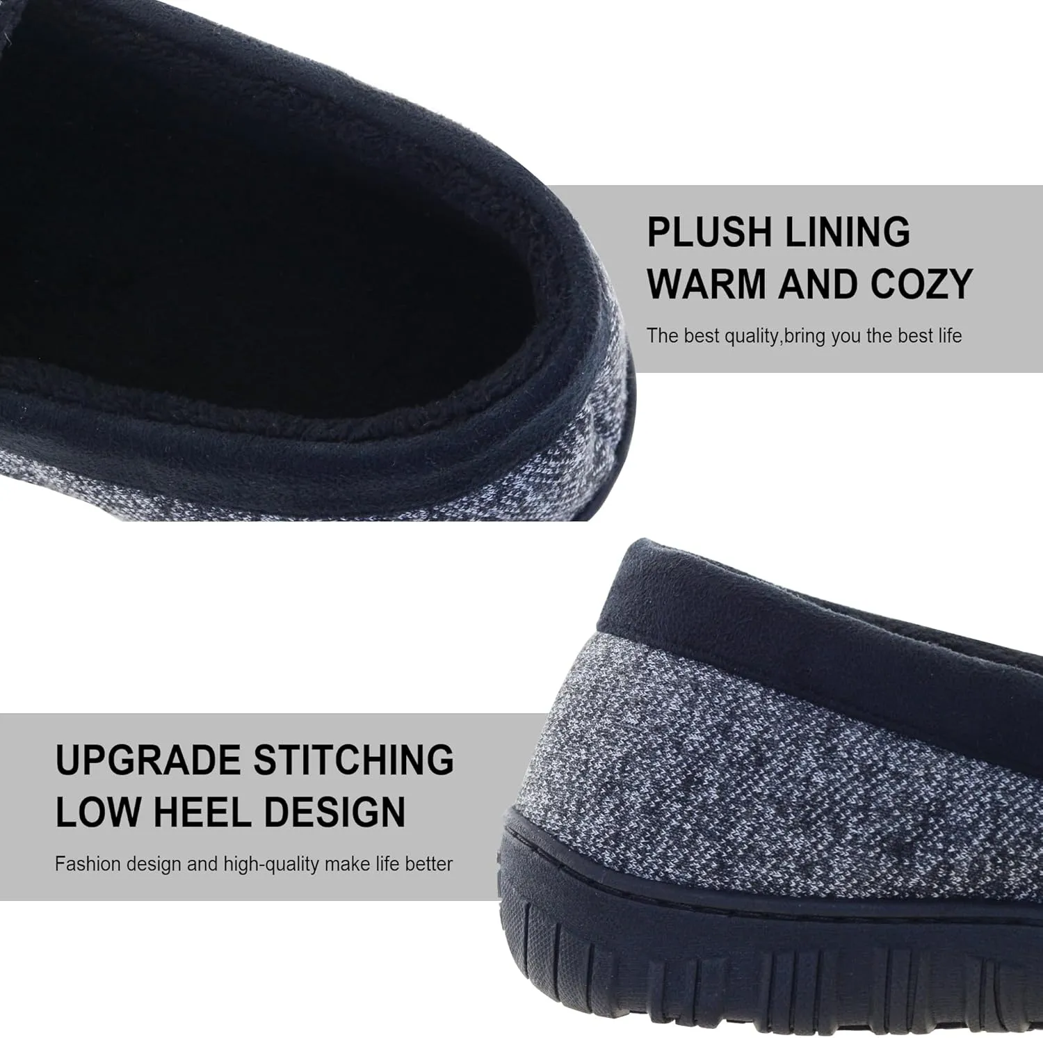 Mens Slippers Indoor Outdoor House Slippers Comfort House Shoes