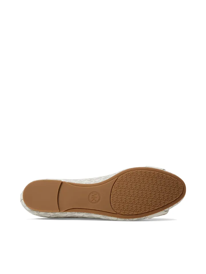 Michael Kors Jilly Logo Ballet Flat Vanilla