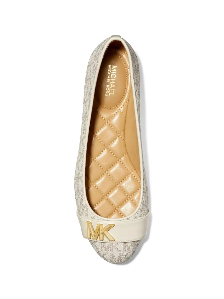 Michael Kors Jilly Logo Ballet Flat Vanilla
