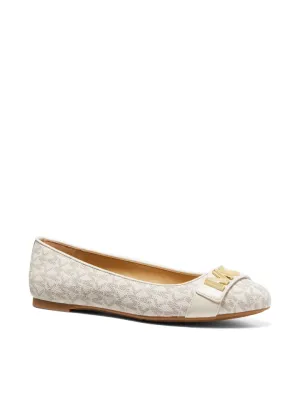 Michael Kors Jilly Logo Ballet Flat Vanilla